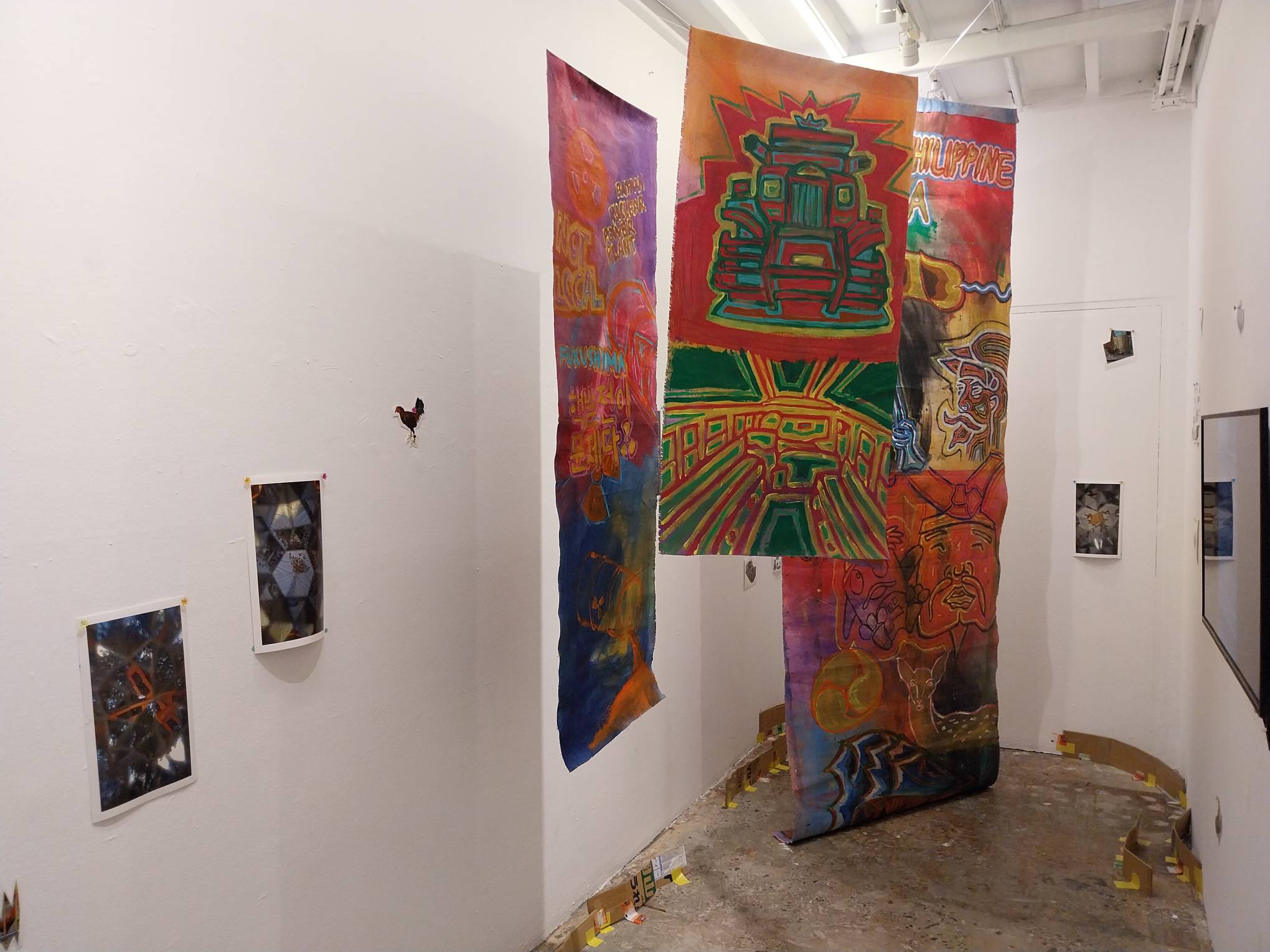 Space of Gerome Soriano's art exhibit. Photo by Elle Yap.