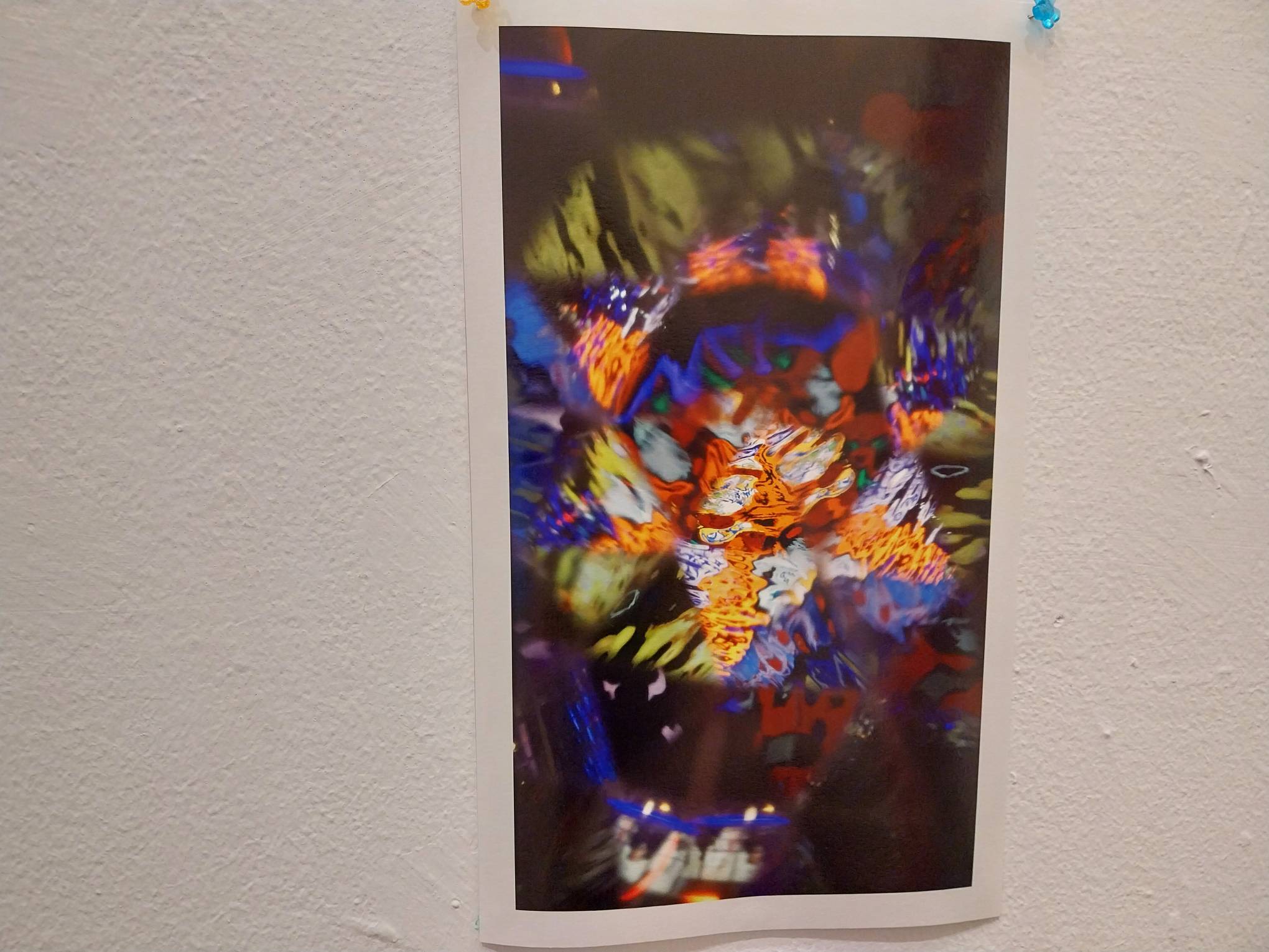 An image on the wall of the exhibit. Photo by Elle Yap.