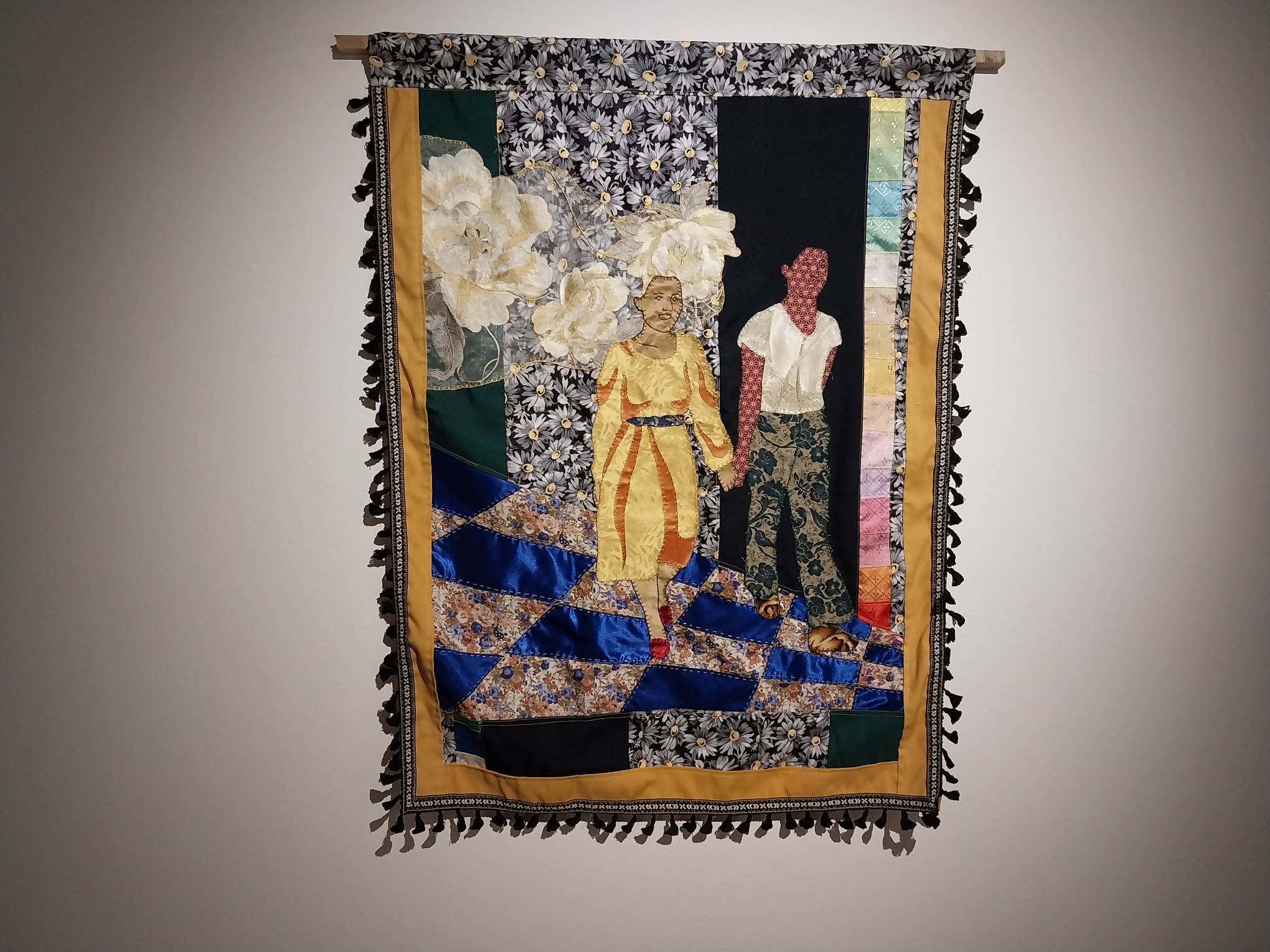 A work by Tekla Tamoria in her recent art exhibit. Photo by Elle Yap.