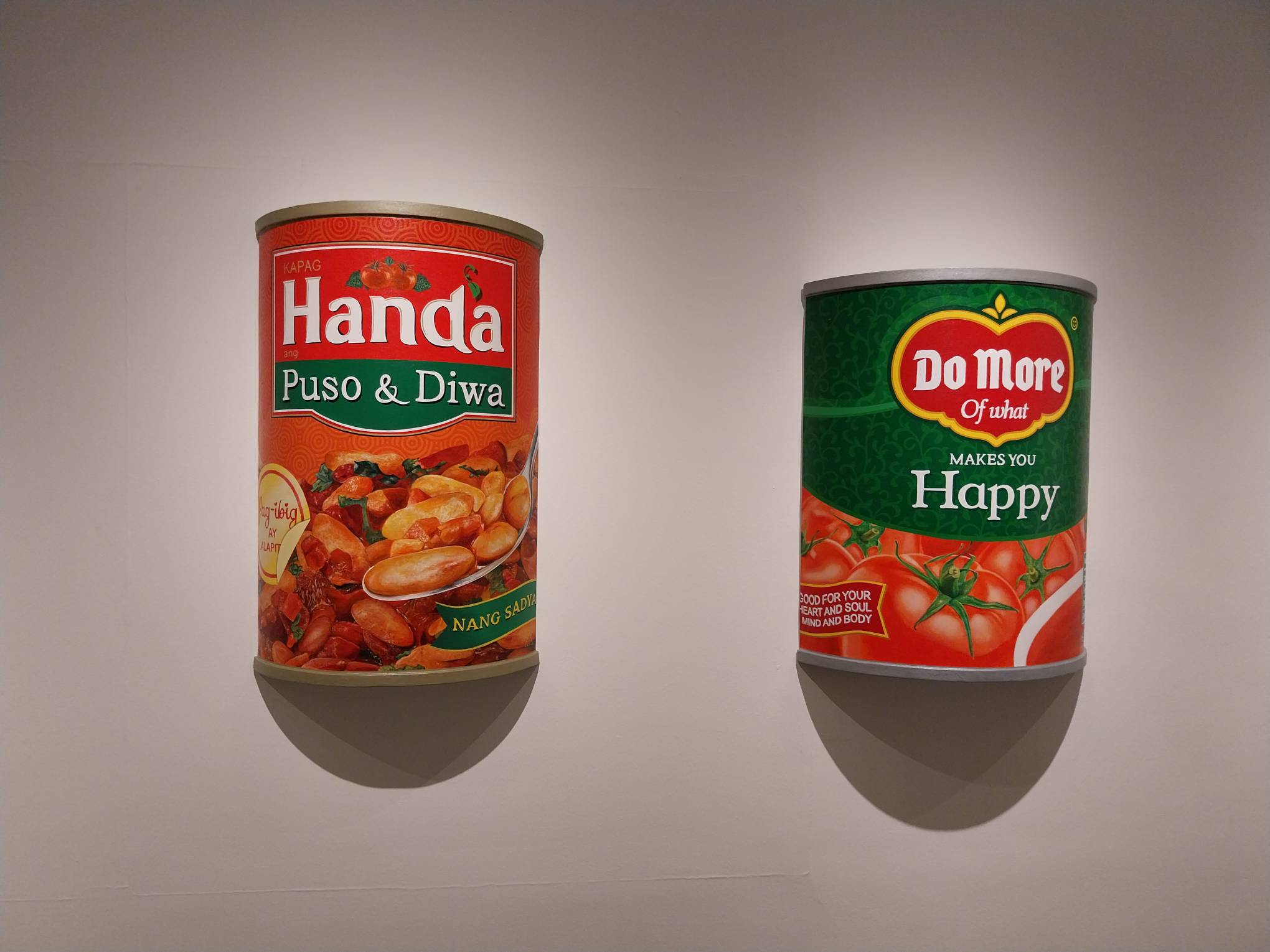 Different brand logo parodies made by Carlo Tanseco. Photo by Elle Yap.