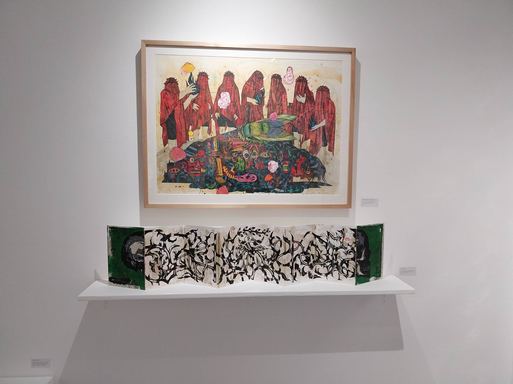 A painting for the art exhibit. Photo by Elle Yap.