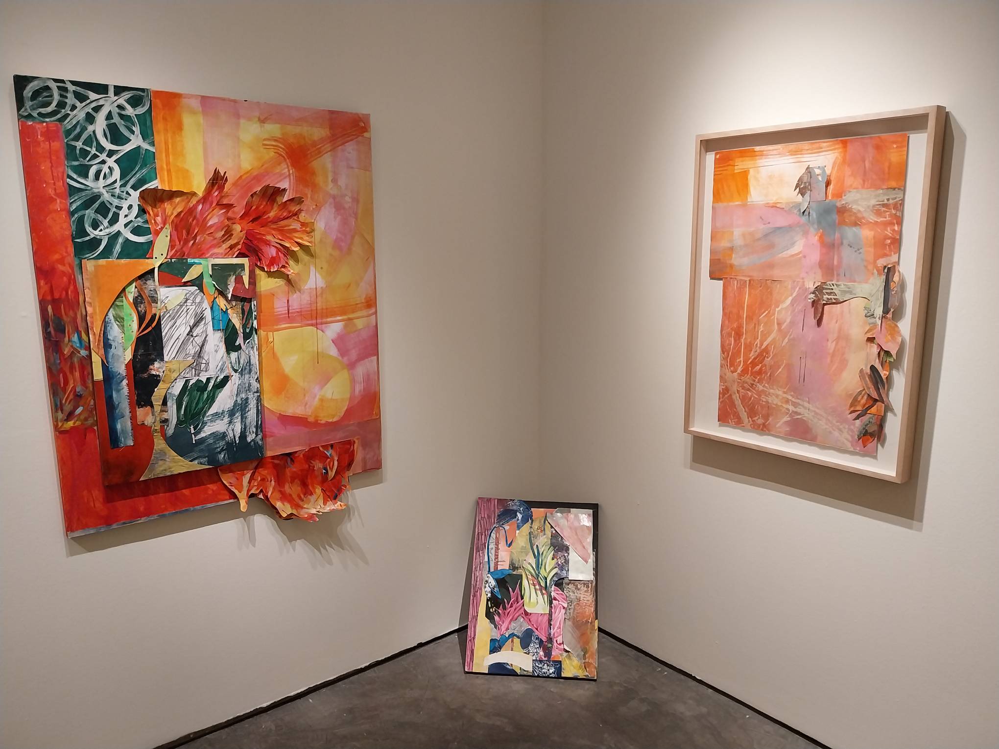 One of the corners of the exhibit with paintings in display. Photo by Elle Yap.