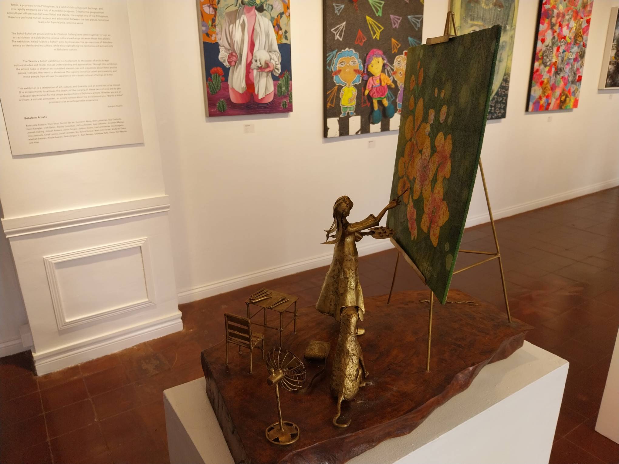 "Nagpipinta" by Fermin Tac-an for "Manila x Bohol." Photo by Elle Yap.