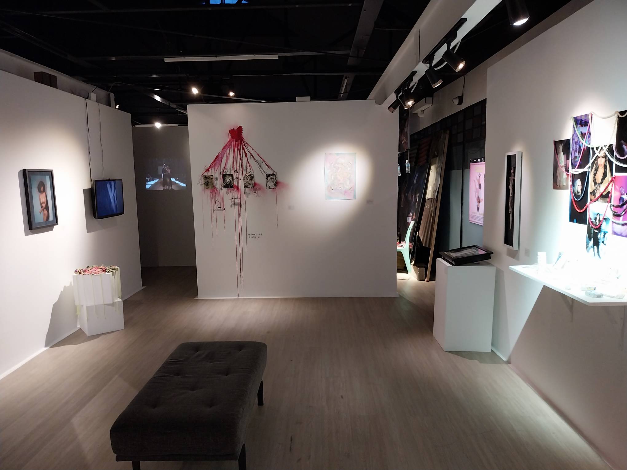 "God Save The Queers, Bless The Badings" exhibit space. Photo by Elle Yap.