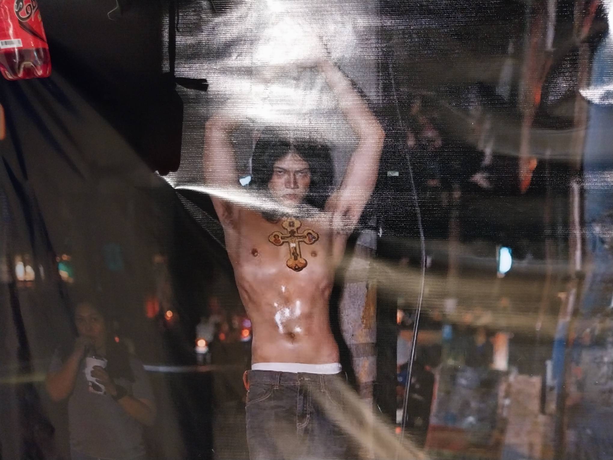 A close-up of Lee Morale's work. Photo by Elle Yap.