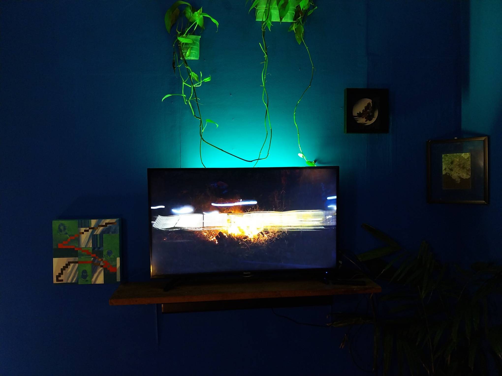 A clip of a video shown for "NO ALGORITHM, NO ENTROPY." Photo by Elle Yap.