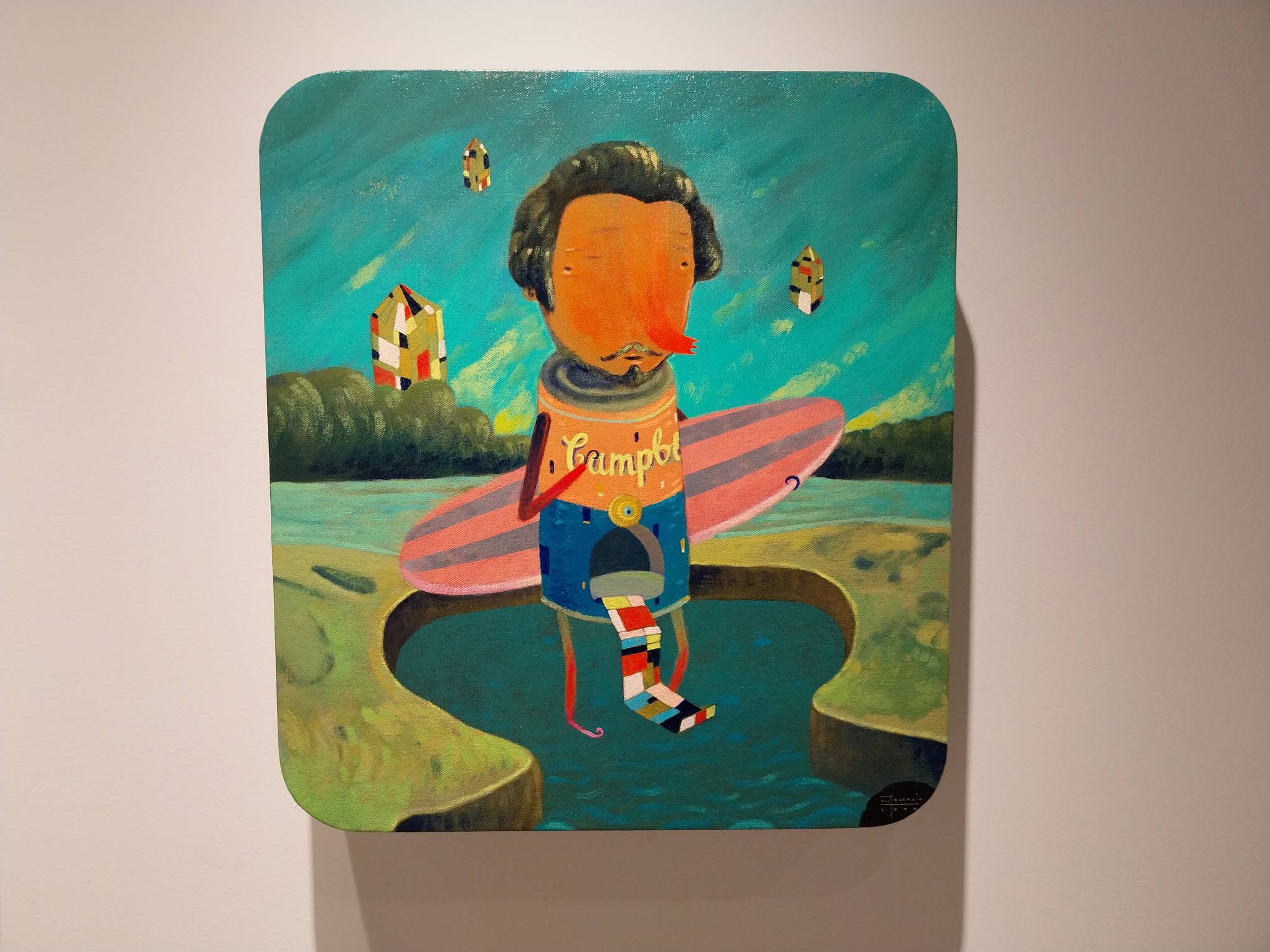 A pop culture parody of Piet Mondrian. Photo by Elle Yap.