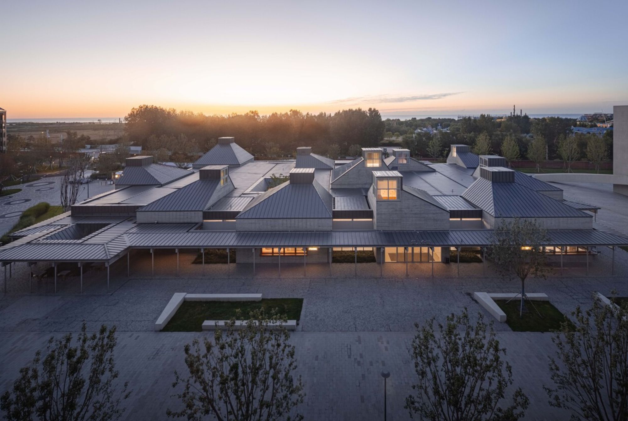 The Marketplace of North Coast Aranya from a sky-high view. Photo by Shengliang Su and Min Yang.