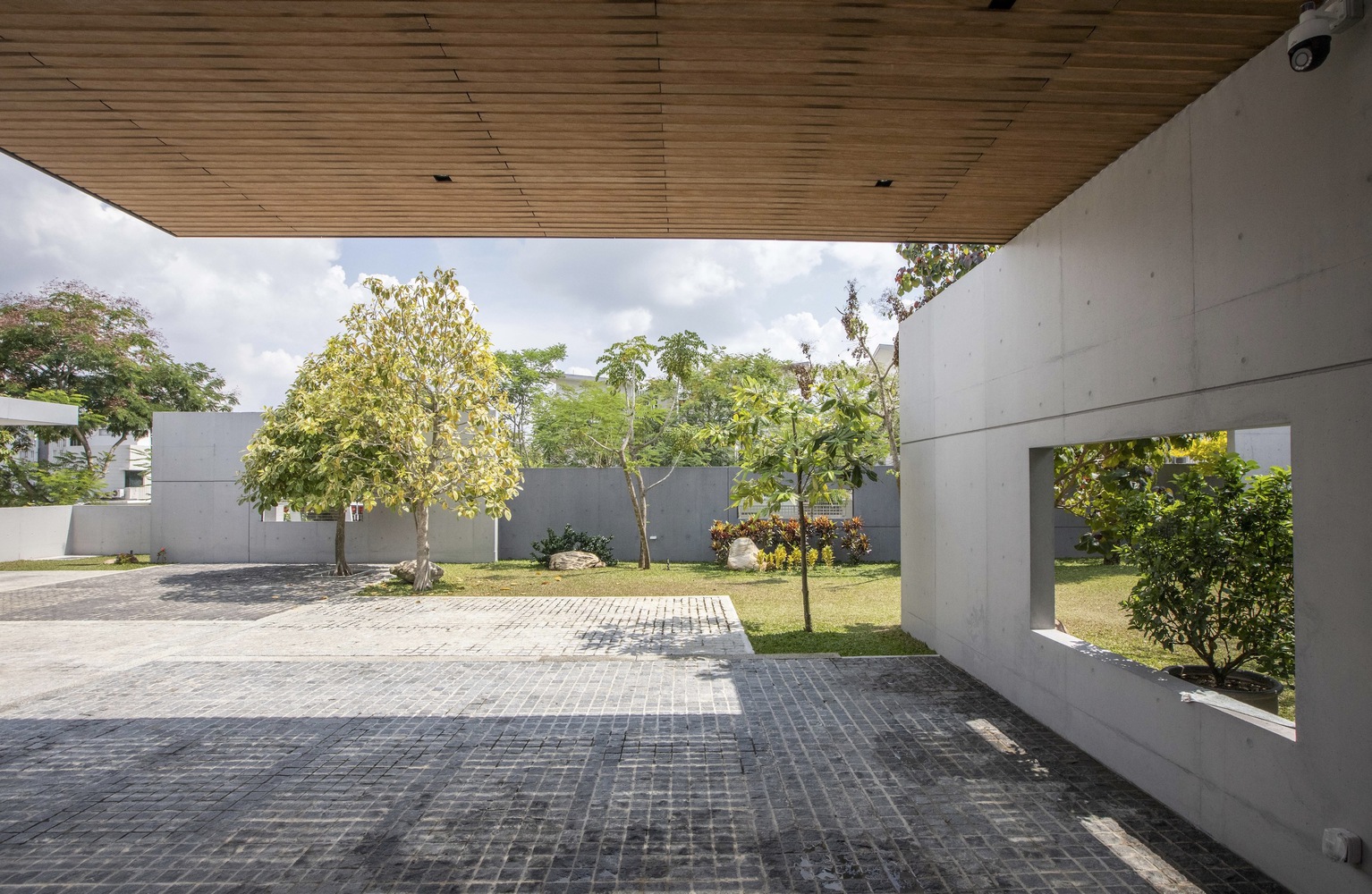 View from garage. Photo by Ameen Deen.