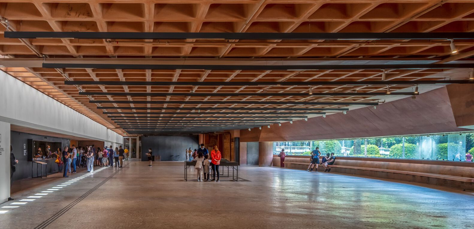 The underground portion of the Ipiranga Museum. Photo by Nelson Kon and Alberto Ricci.