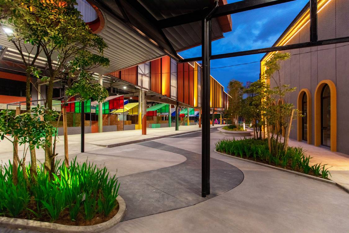 Roofs and garden area for the plaza. Photo by Heart Patrick Photography.