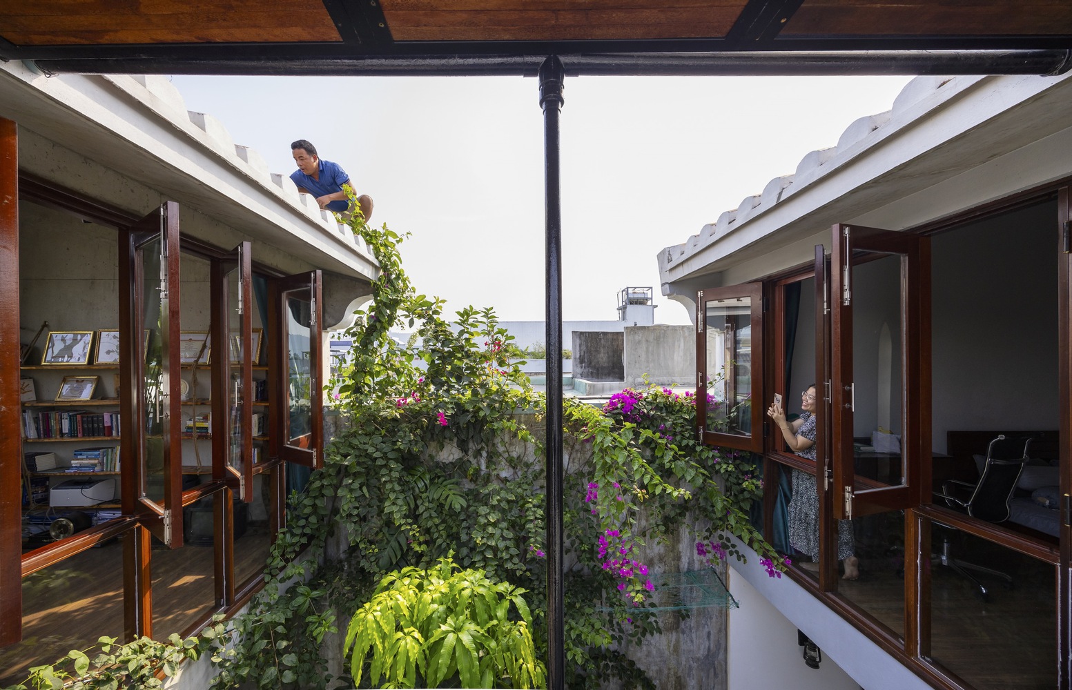 View of the third floor of the building. Photo by Trieu Chien.