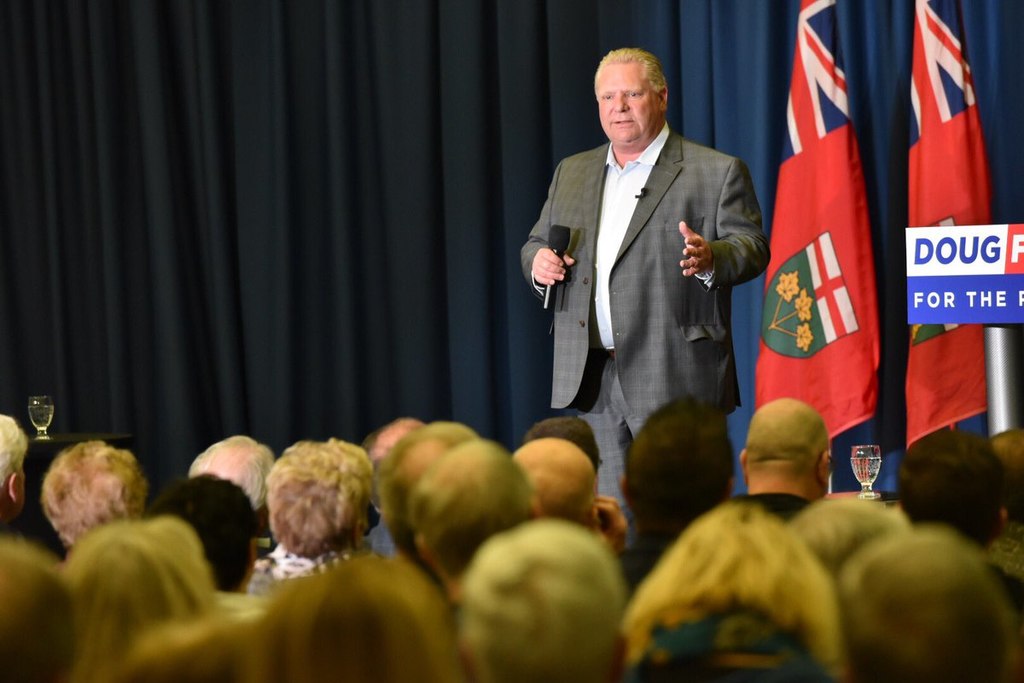 1024px-Doug_Ford_in_Sudbury_-_2018_(27028364947) - BluPrint Ontario Premier and politician Doug Ford. Photo by Doug Ford. Source: Wikimedia Commons.