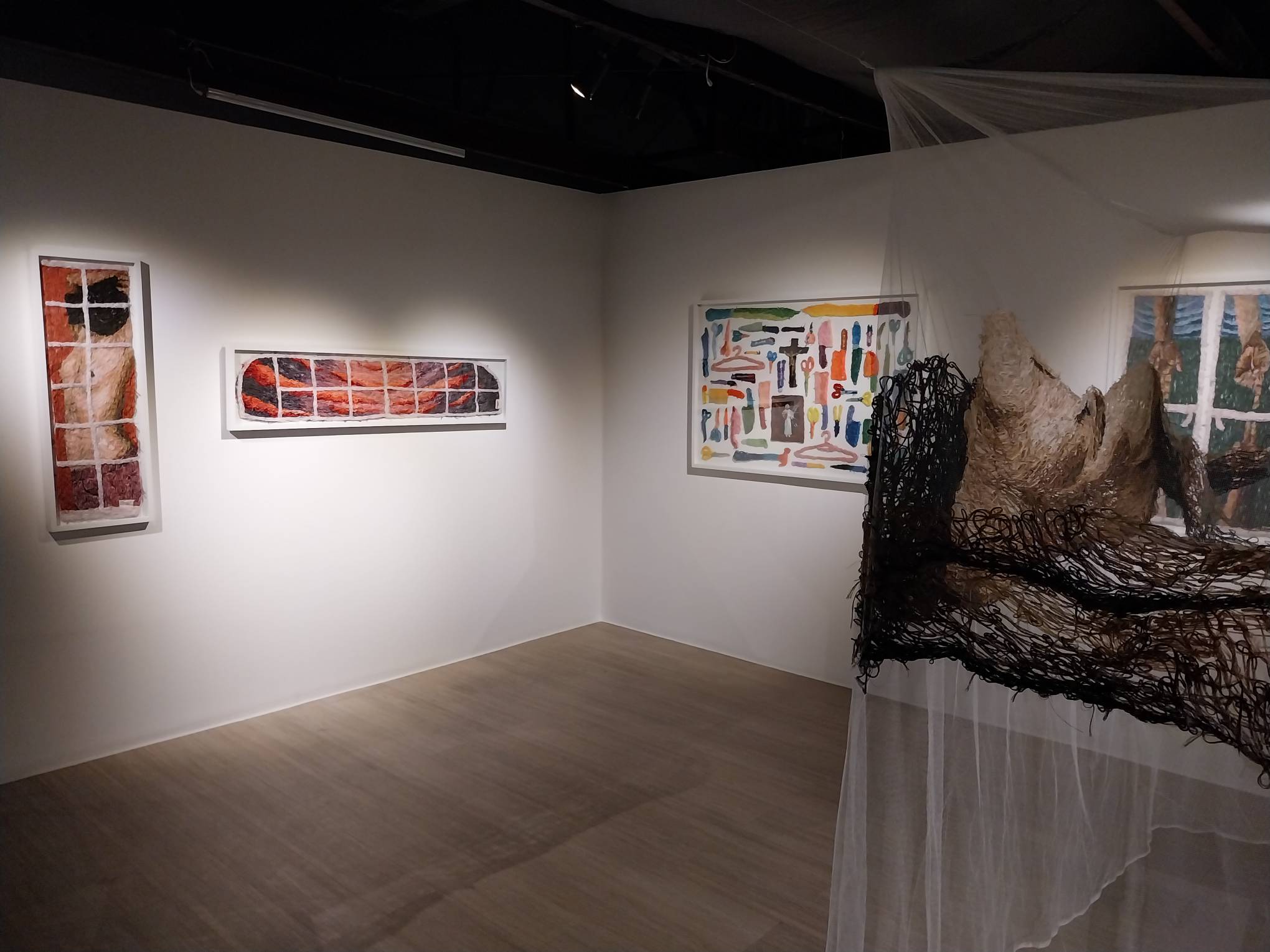 One corner of Maricar Tolentino's "Pasilip" exhibit. Photo by Elle Yap.
