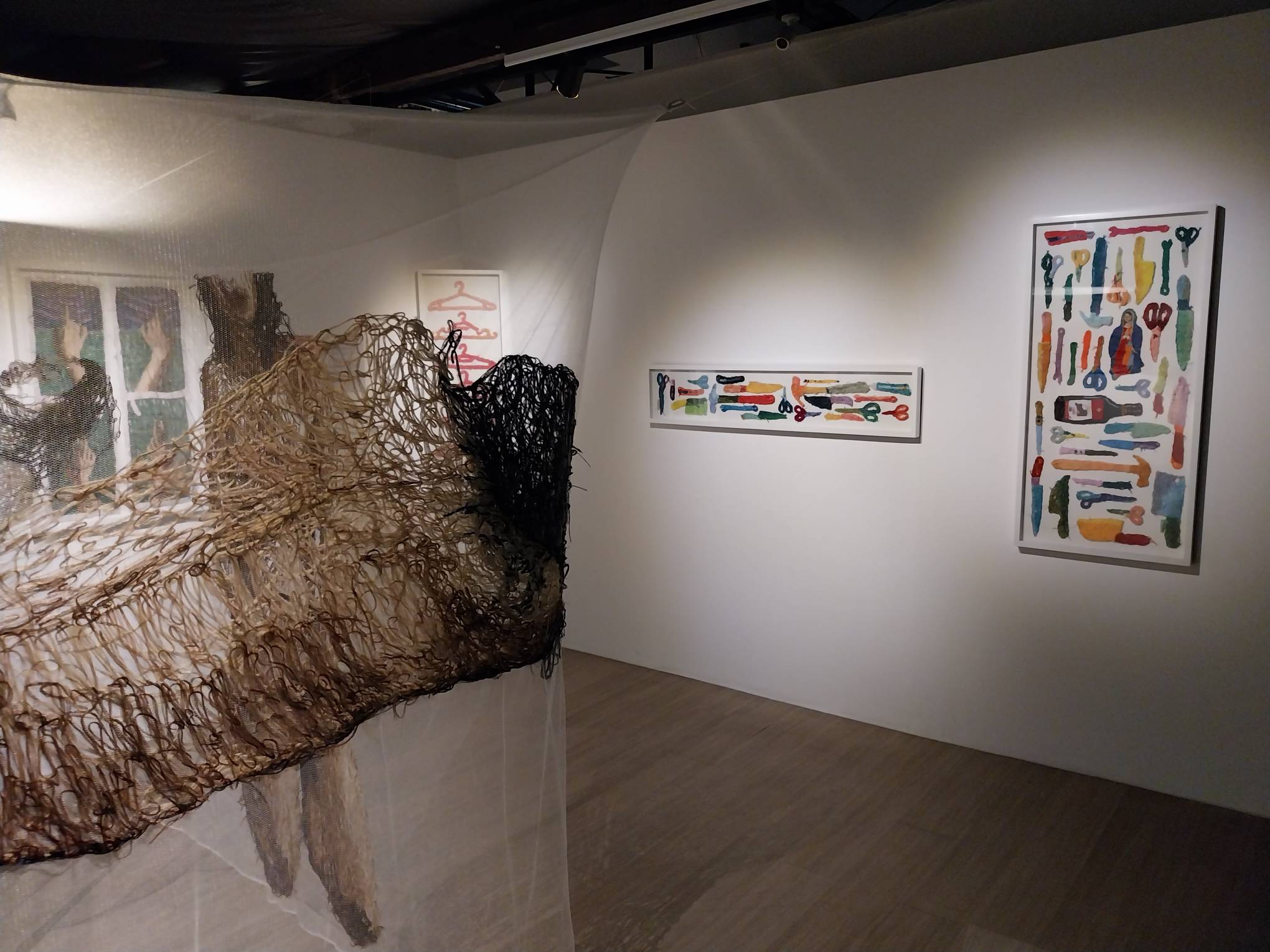 A portion of Maricar Tolentino's "Pasilip" exhibit. Photo by Elle Yap.