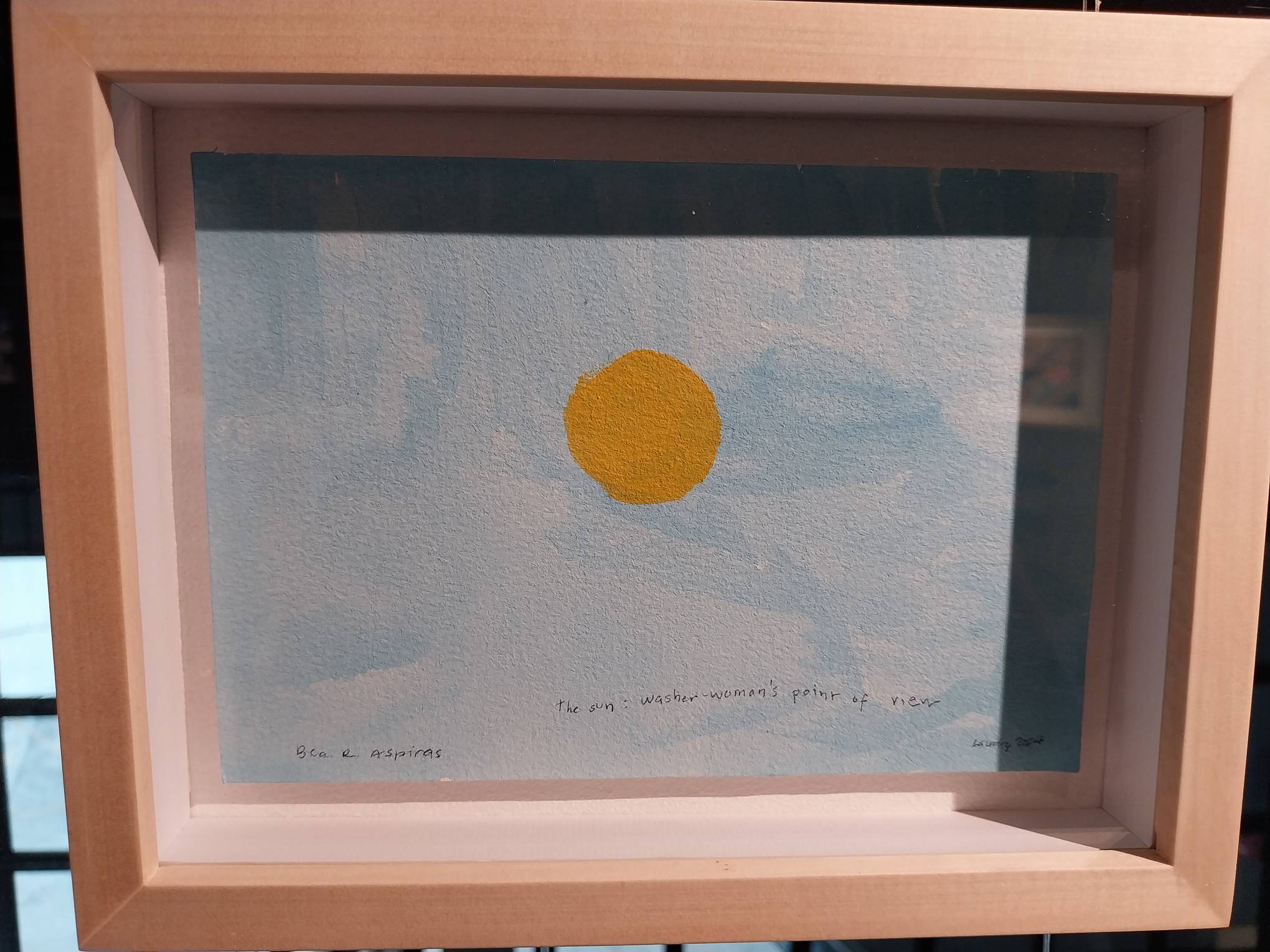 "The Sun: Washer-woman's Point of View" by Bea Aspiras. Photo by Elle Yap.