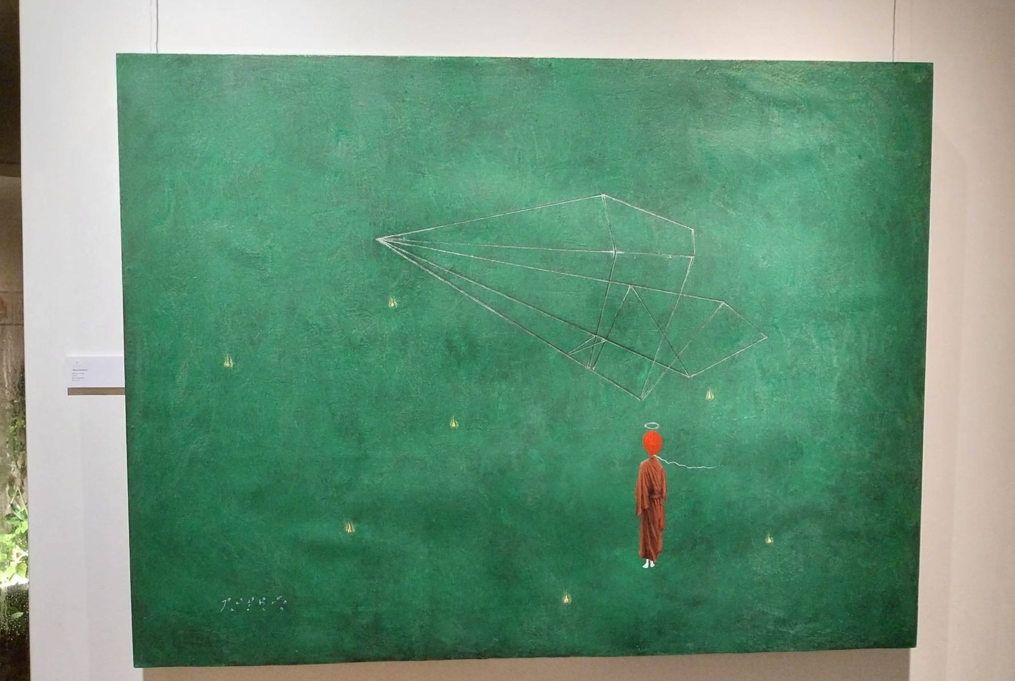 One of the paintings for Jethro Jocson's "Resurrect." Photo by Elle Yap.