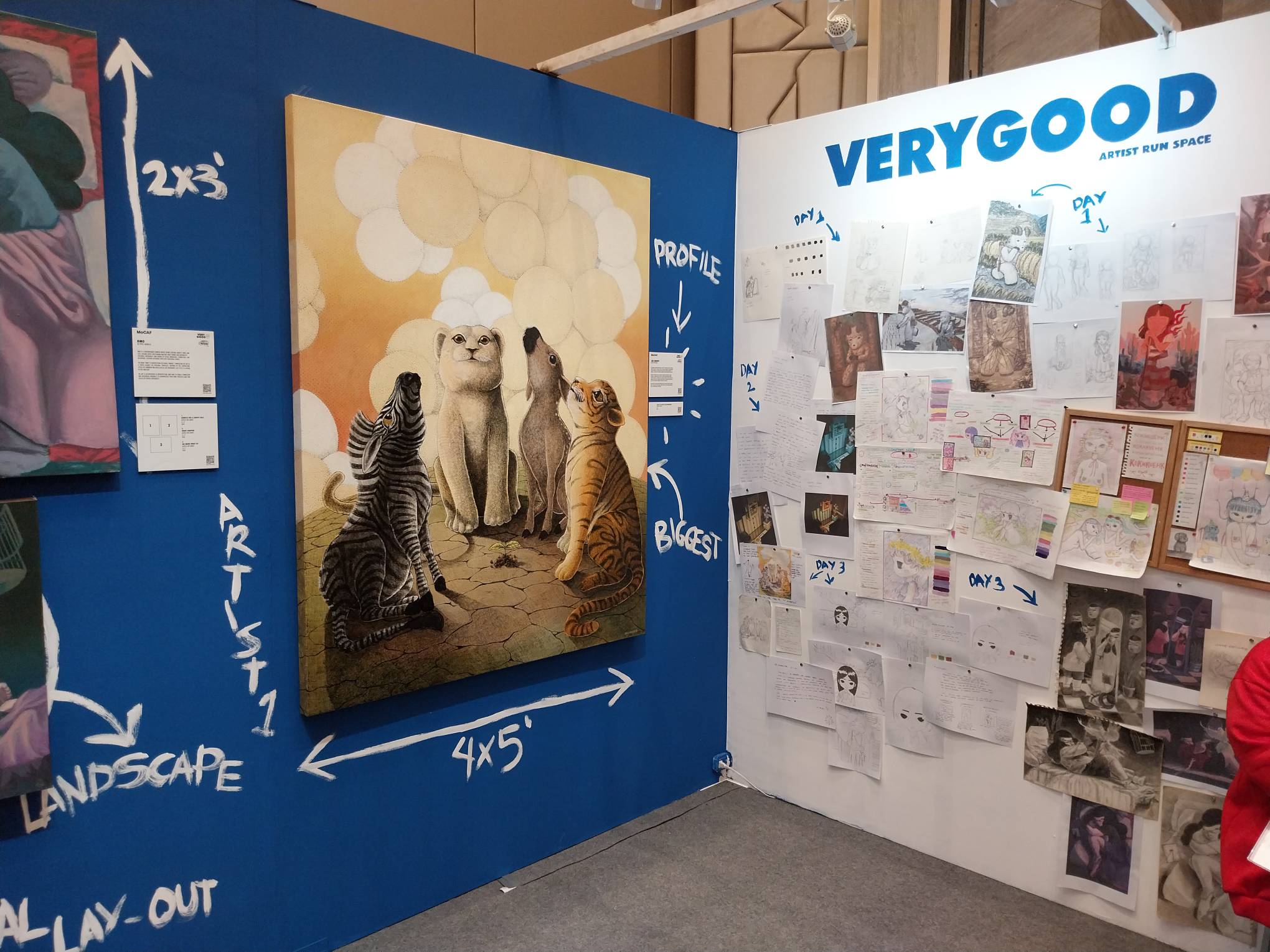 Very Good Gallery's booth in MoCAF. Photo by Elle Yap.