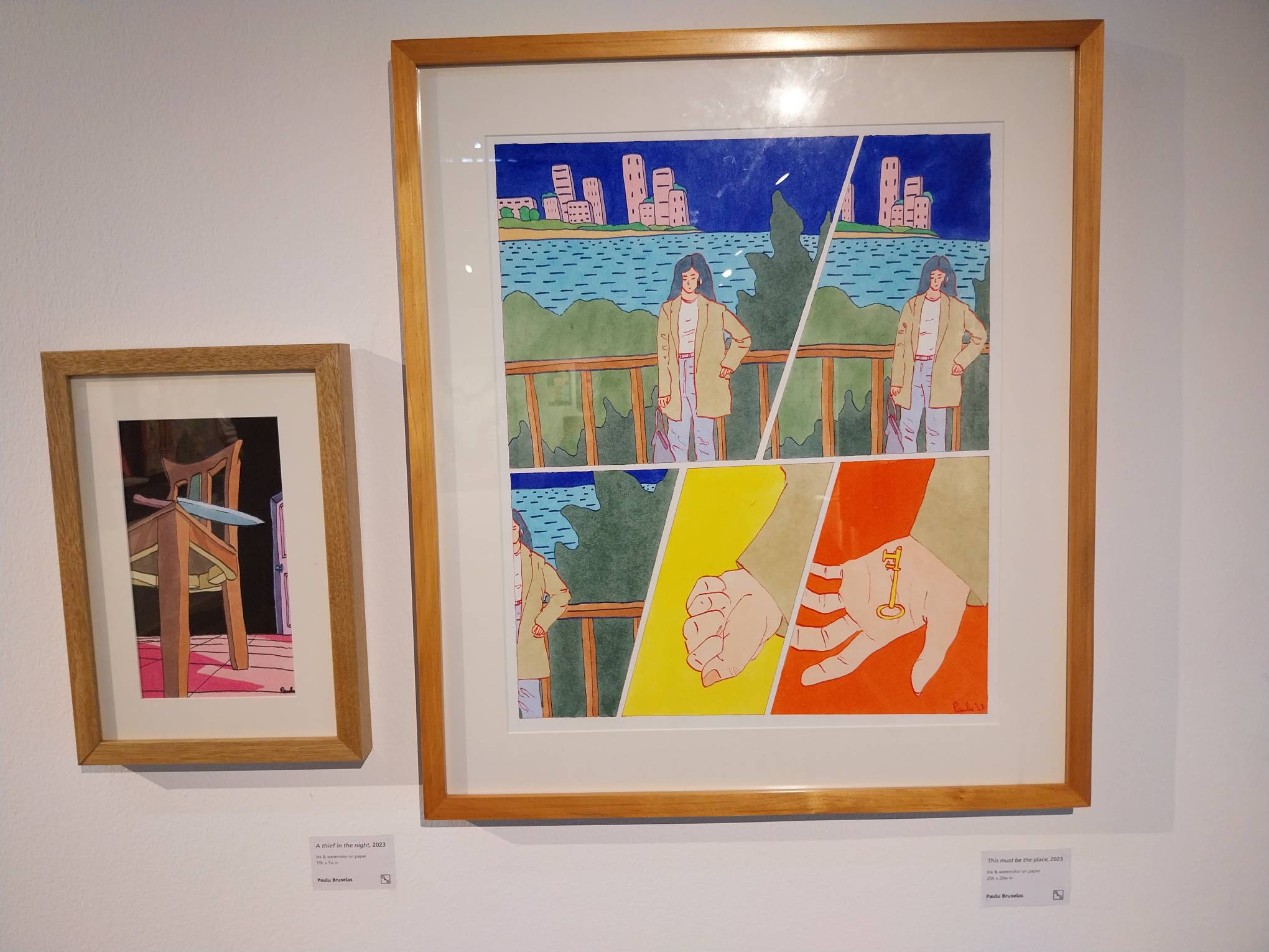 "A thief in the night" and "This must be the place" by Paulu Bruselas. Photo by Elle Yap.