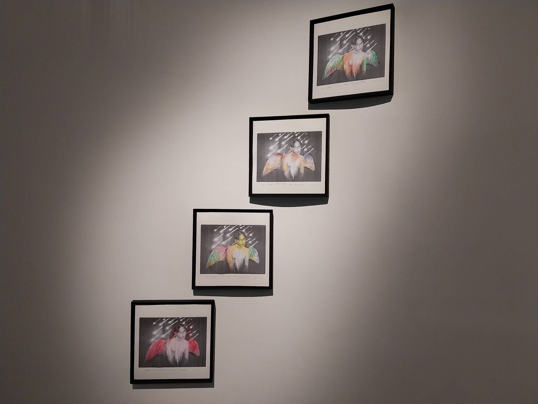 Jed Gregorio's "You Were There From The Beginning 1-4."  Photo by Elle Yap.