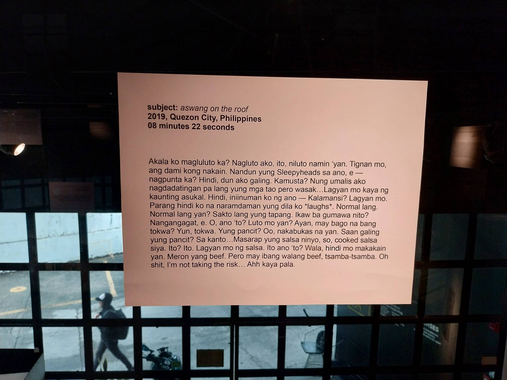 Neo Maestro&rsquo;s &ldquo;Untitled (dregs from Don&rsquo;t Sleep At The Wake)" at Modeka Art. Photo by Elle Yap.