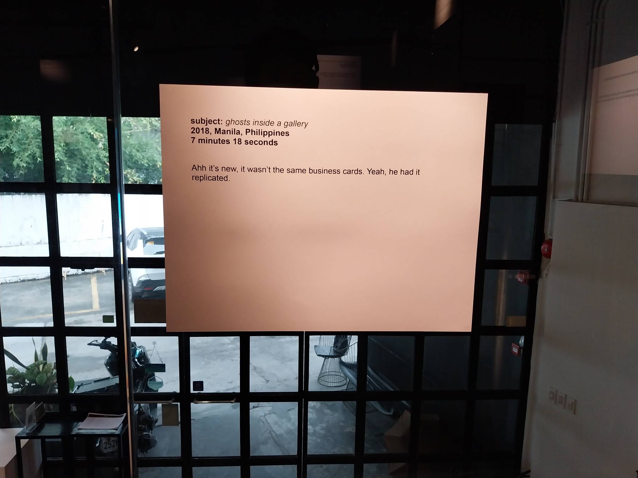 A work by Neo Maestro for "you were there from the beginning." Photo by Elle Yap.