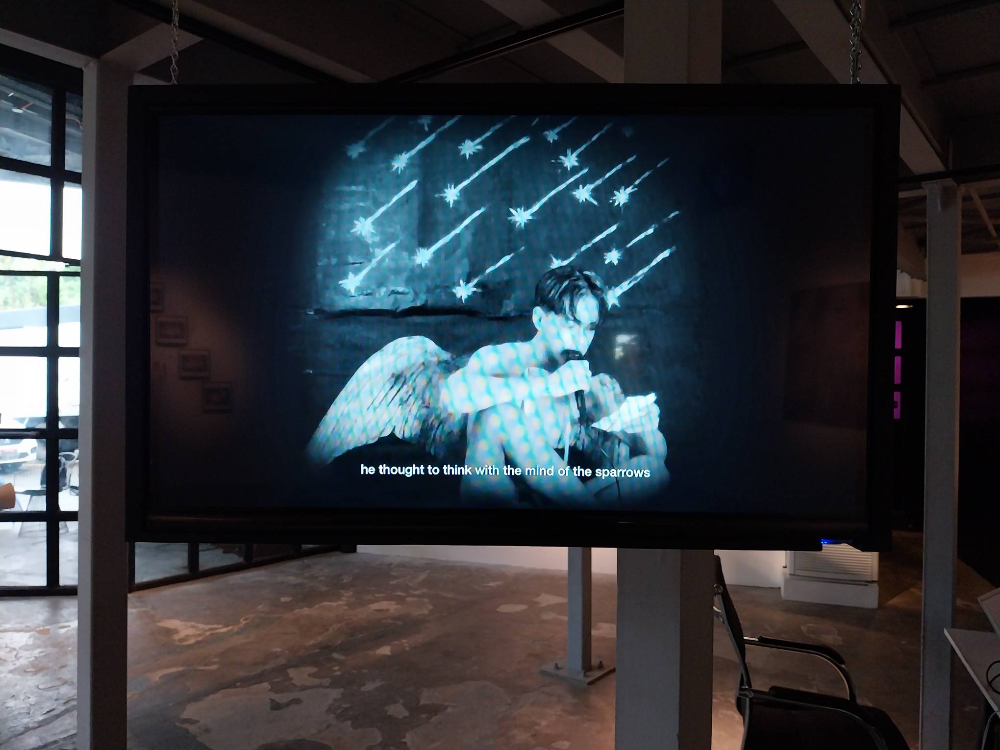 A frame from Jed Gregorio's "Angel." Photo by Elle Yap.