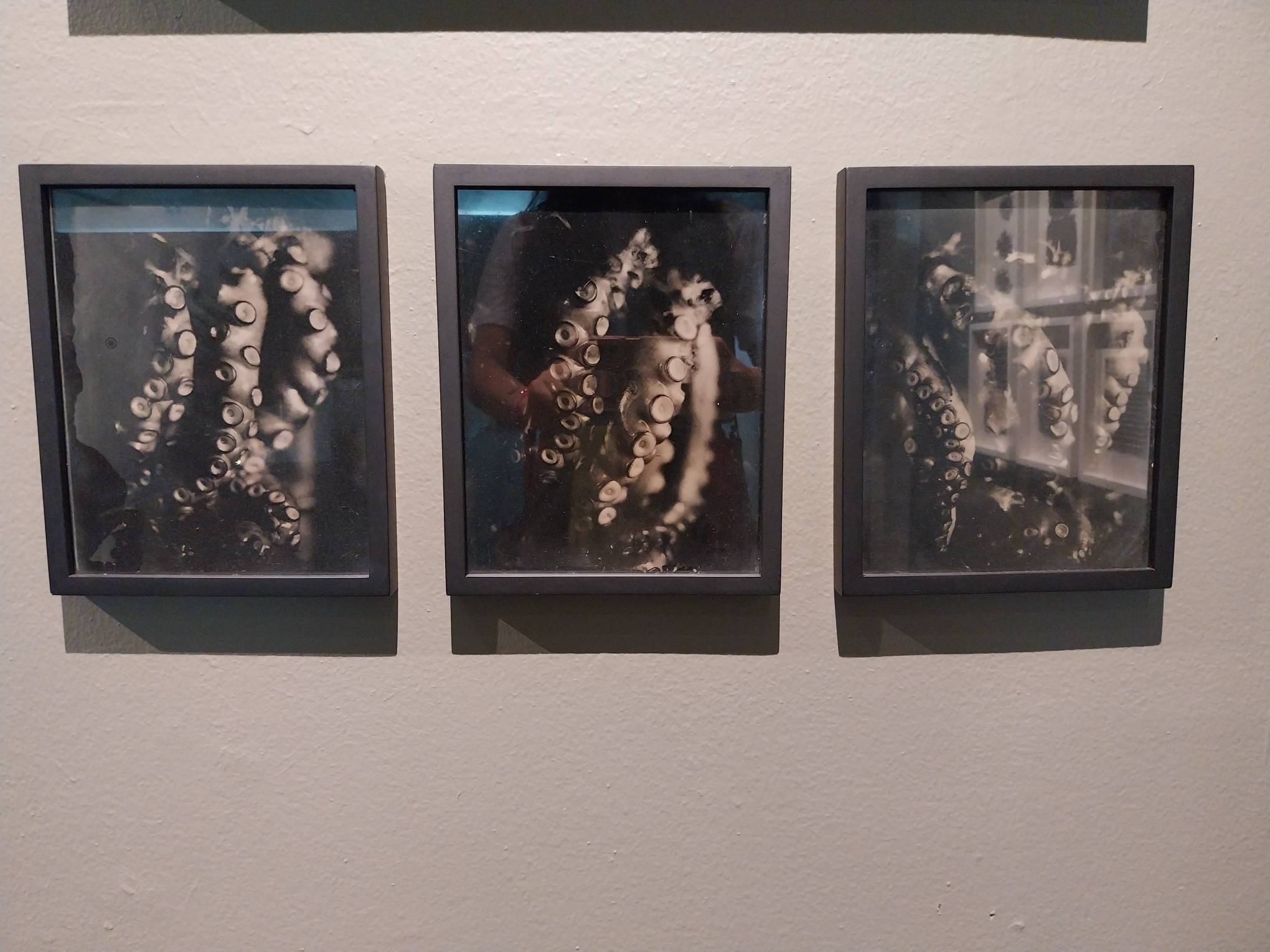 Raena Abella's “Trois Couers” series. Shown in Artinformal for its "Eclipse" series. Photo by Elle Yap.