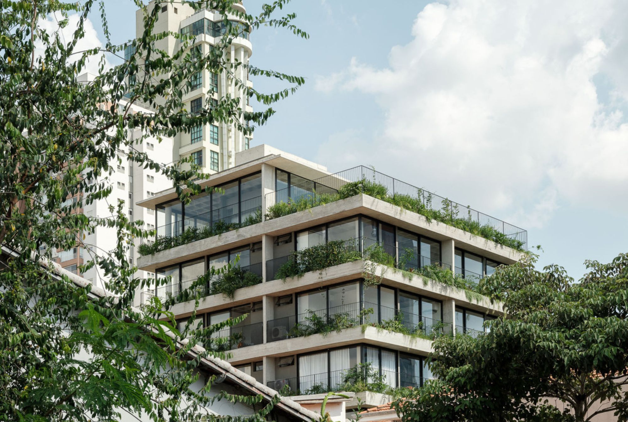 The Manguatá Building exterior. Photo by Pedro Kok and Rafael Fiorotto.