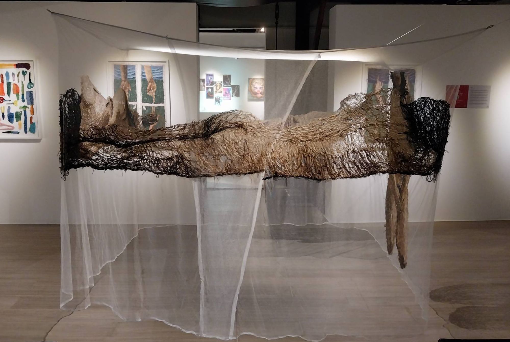 "Kulambo" by Maricar Tolentino when one enters the "Pasilip" exhibit. Photo by Elle Yap.