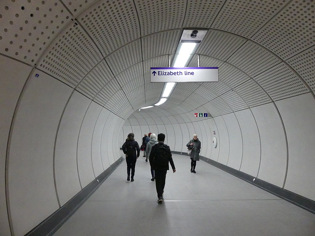 Hallway for the Elizabeth Line, which was shortlisted by RIBA for the Stirling Prize. Photo by Sunil060902. Source: Wikimedia Commons.