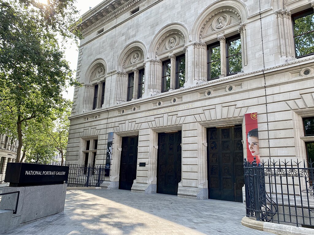 Entrance to the National Portrait Gallery, a finalist for RIBA's 2024 Stirling Prize. Photo by No Swan So Fine. Source: Wikimedia Commons.