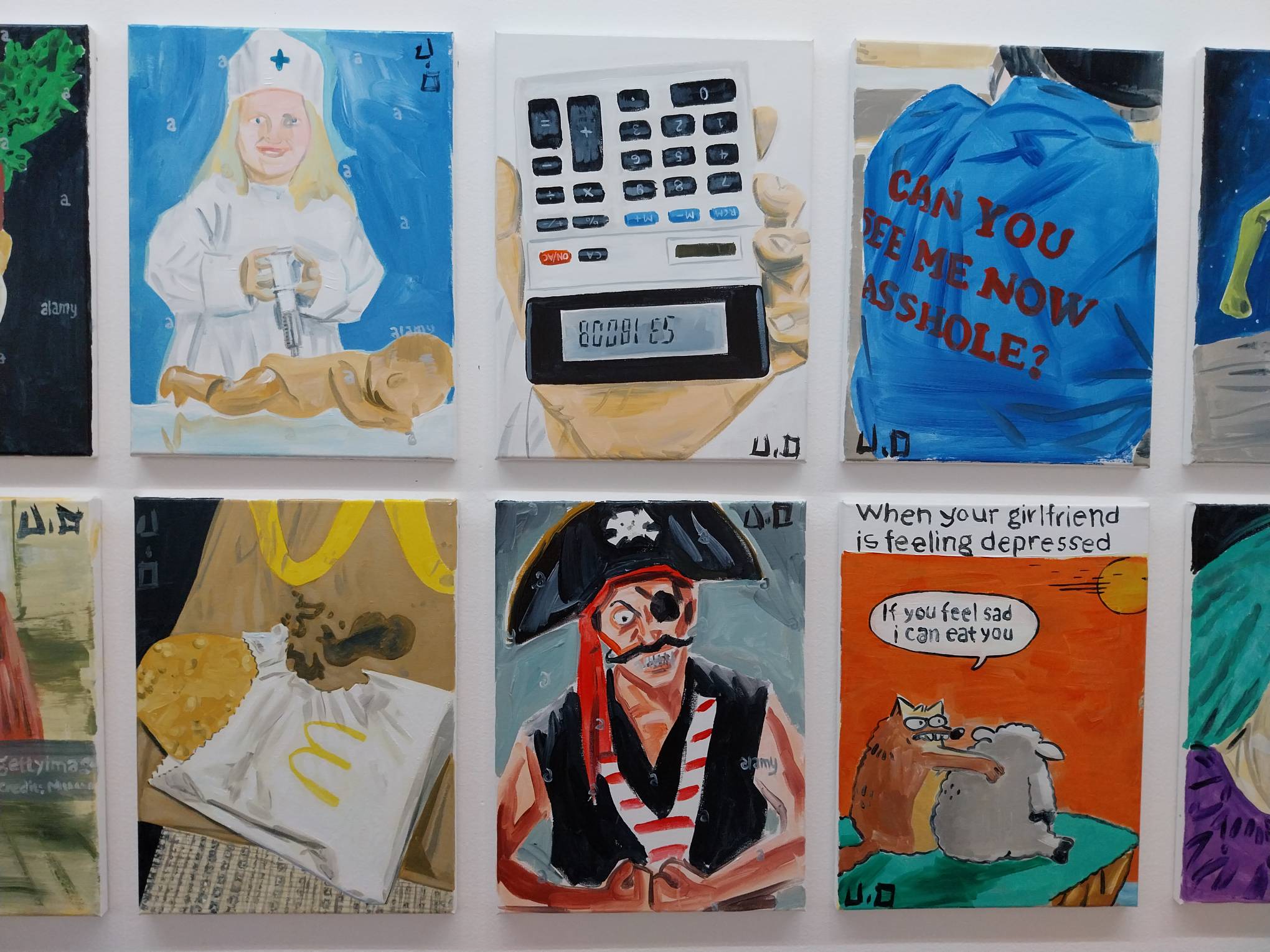 Jayson Oliveria's "IYKYK." One of the art exhibits shown in Artinformal Gallery. Photo by Elle Yap.