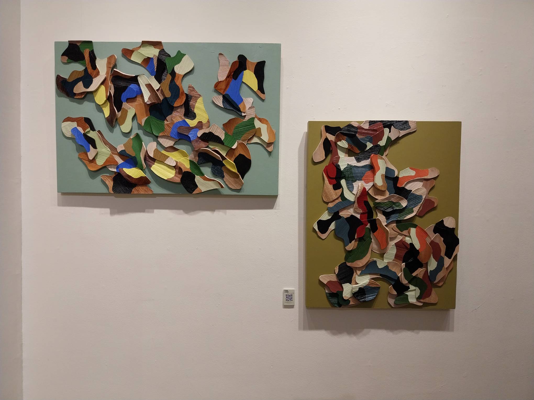 Two works by Karl Lago. Photo by Elle Yap.