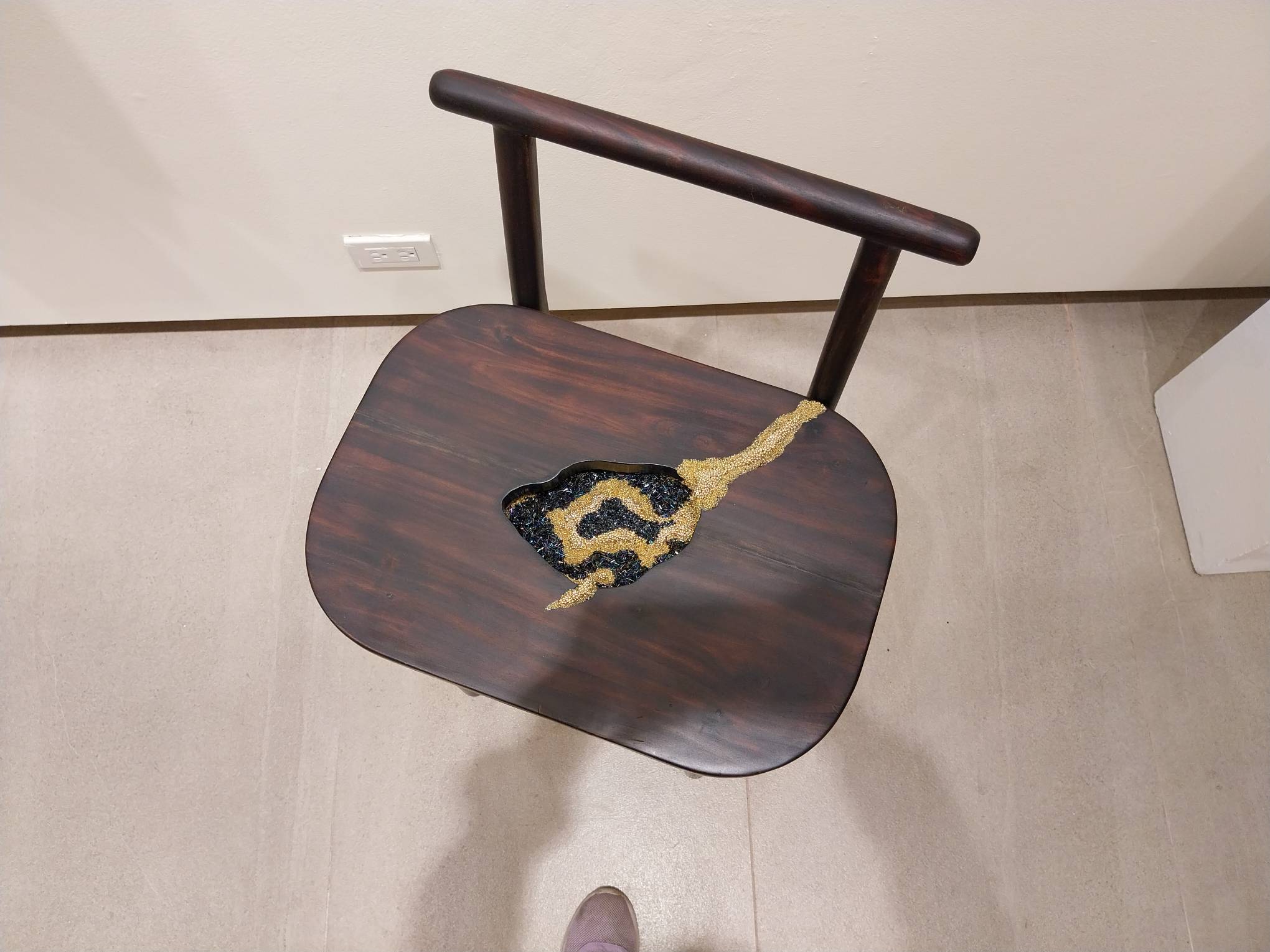 Top view of Faye Manalo's "Is This Seat Taken?" Photo by Elle Yap.