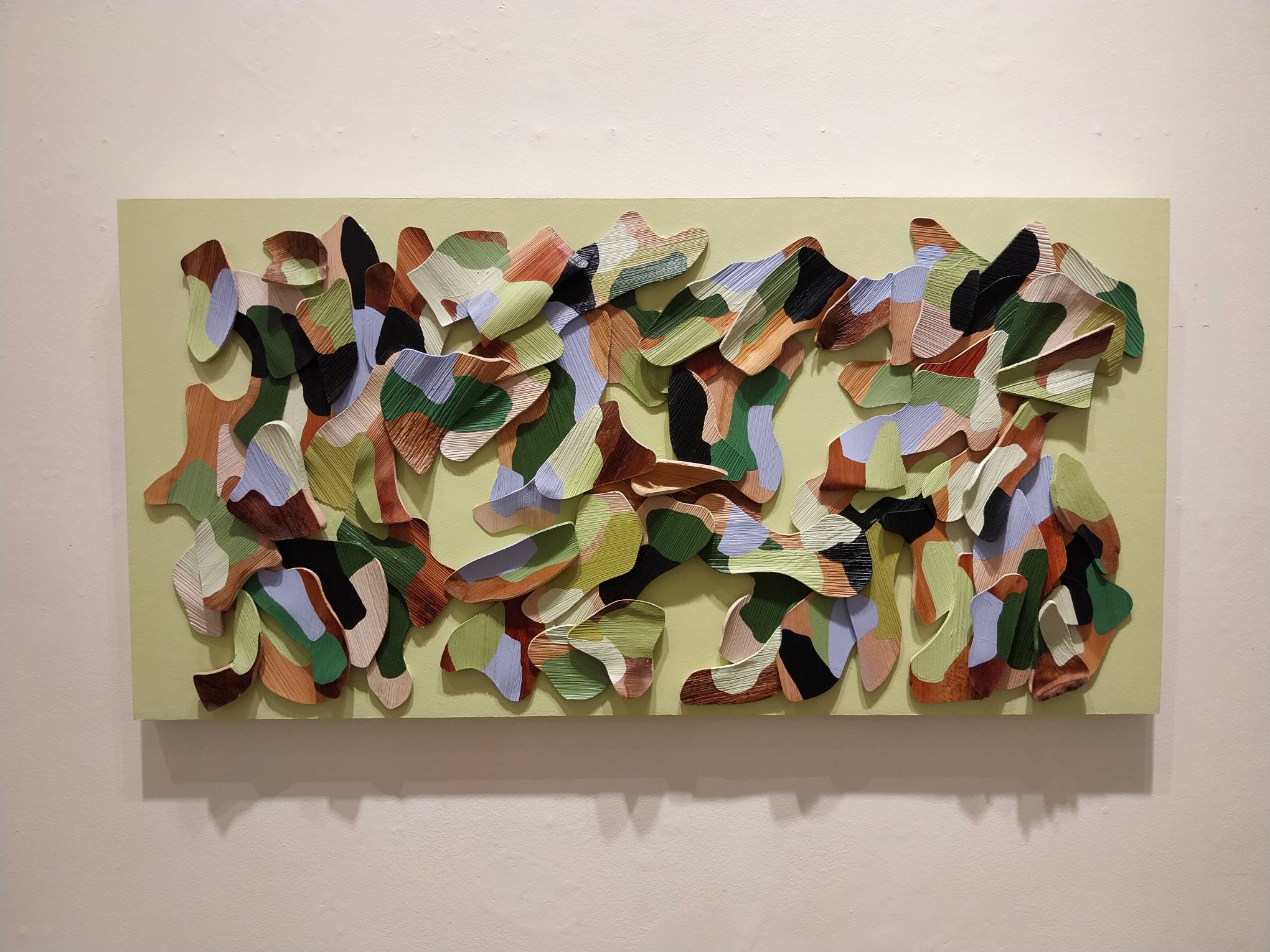 "Everything is better here" by Karl Lago for his Art Anton exhibit. Photo by Elle Yap.