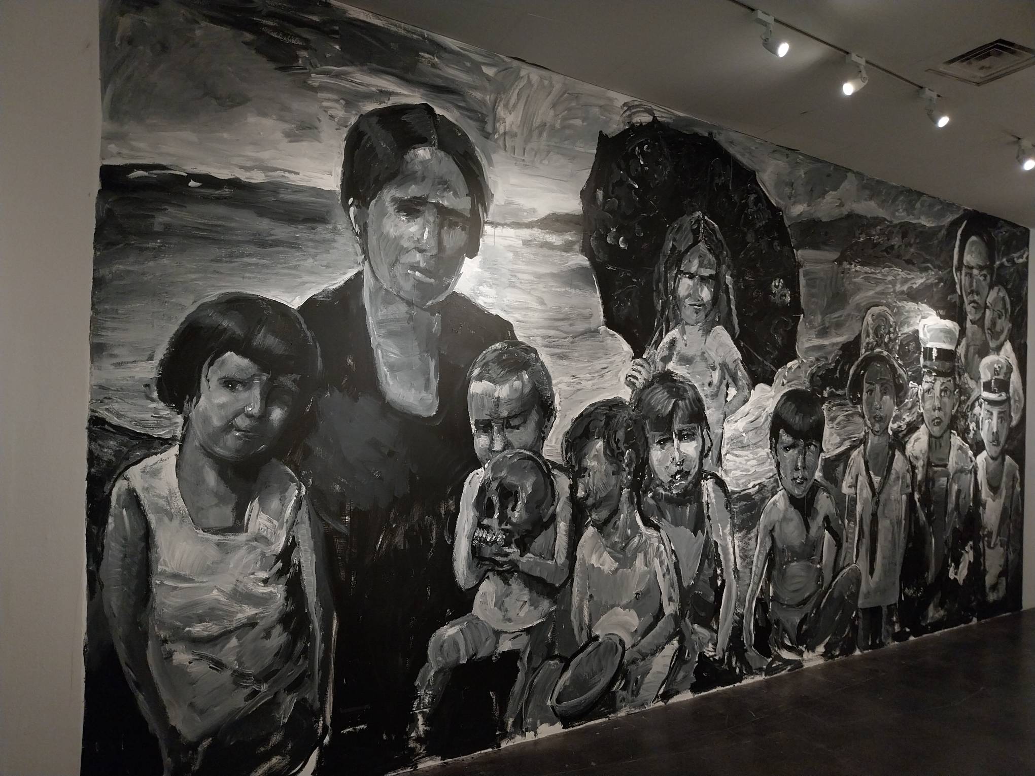 A mural by Enrique Marty made for "Project Belonging." Photo by Patricia Yap.