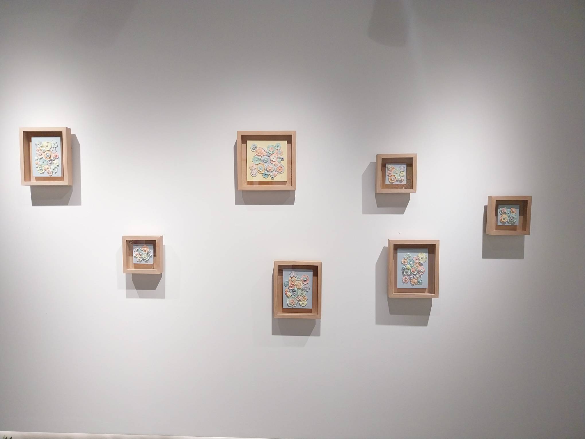 Works by Pat Frades at Galerie Stephanie. Photo by Elle Yap.