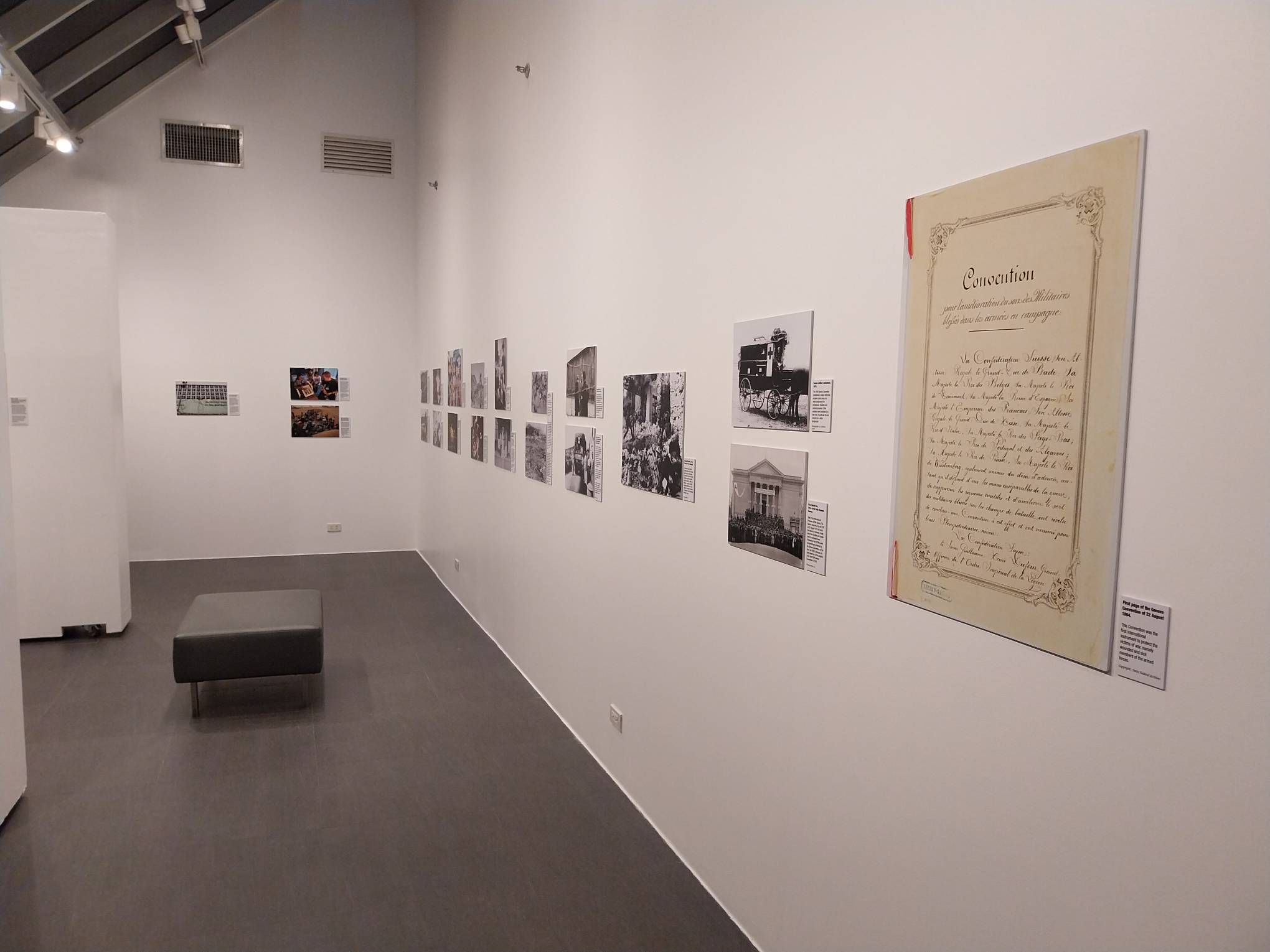 “75 Years of the Geneva Conventions" at ArtistSpace Gallery. Photo by Elle Yap.