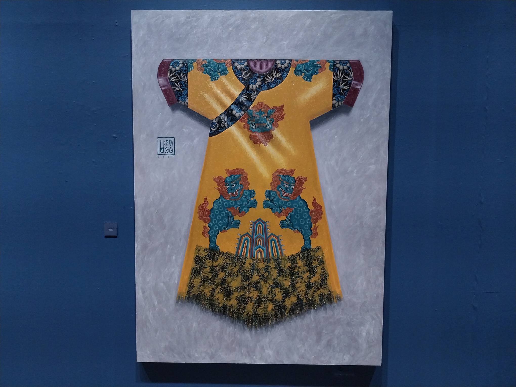 "Imperial Guardian Lions" by Winna Go. Photo by Elle Yap.