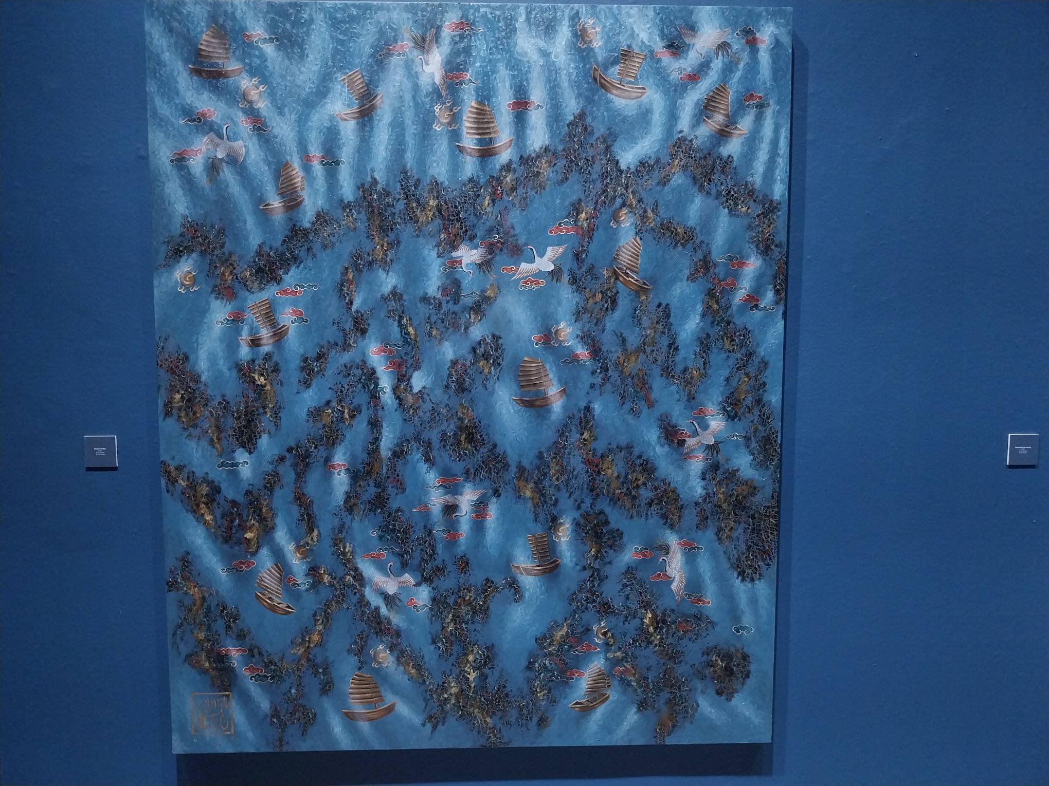 "Revolutionary Antecedents" for Finale Art File's exhibit on Chinese diaspora. Photo by Elle Yap.