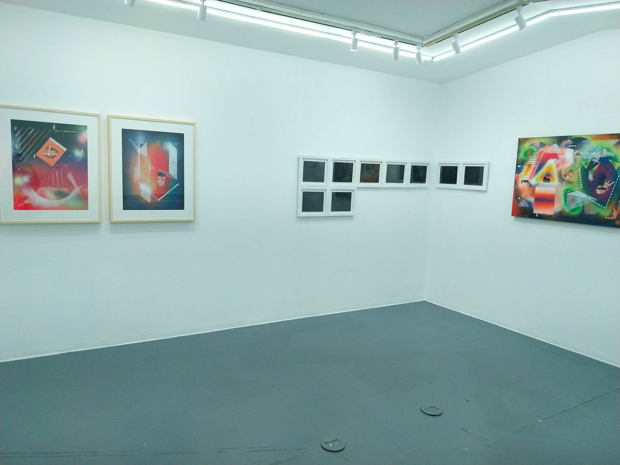 Different works by Teo Esguerra at Vinyl on Vinyl. Photo by Elle Yap.