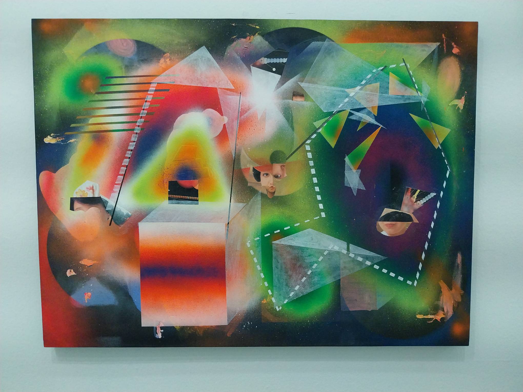 Multi-colored combination of shapes and color at "99% Pure Nothing." Photo by Elle Yap.