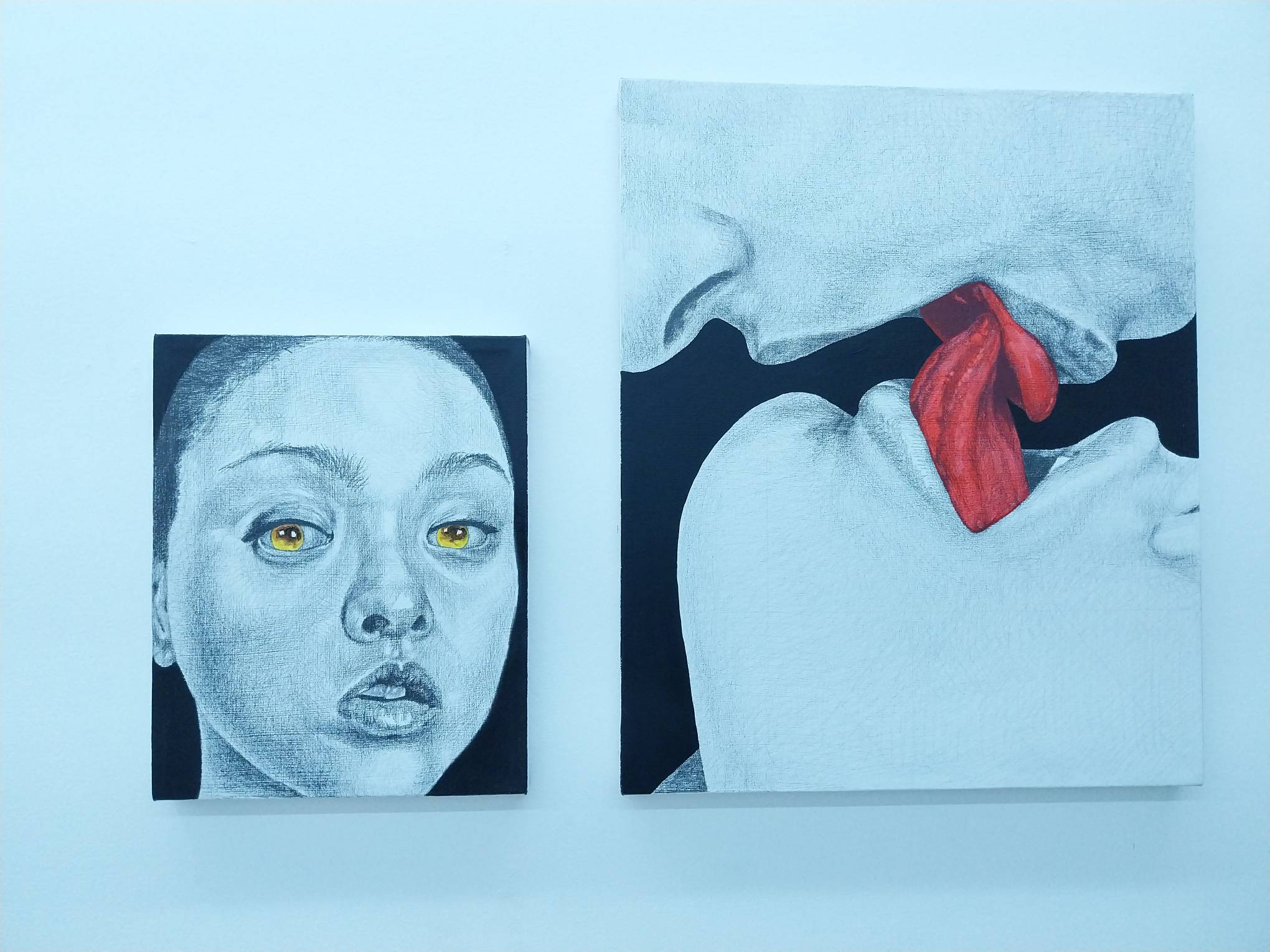 "LAPLAP" and "HANGAD" by Kiko Escora for "On Appropriation." Photo by Elle Yap.