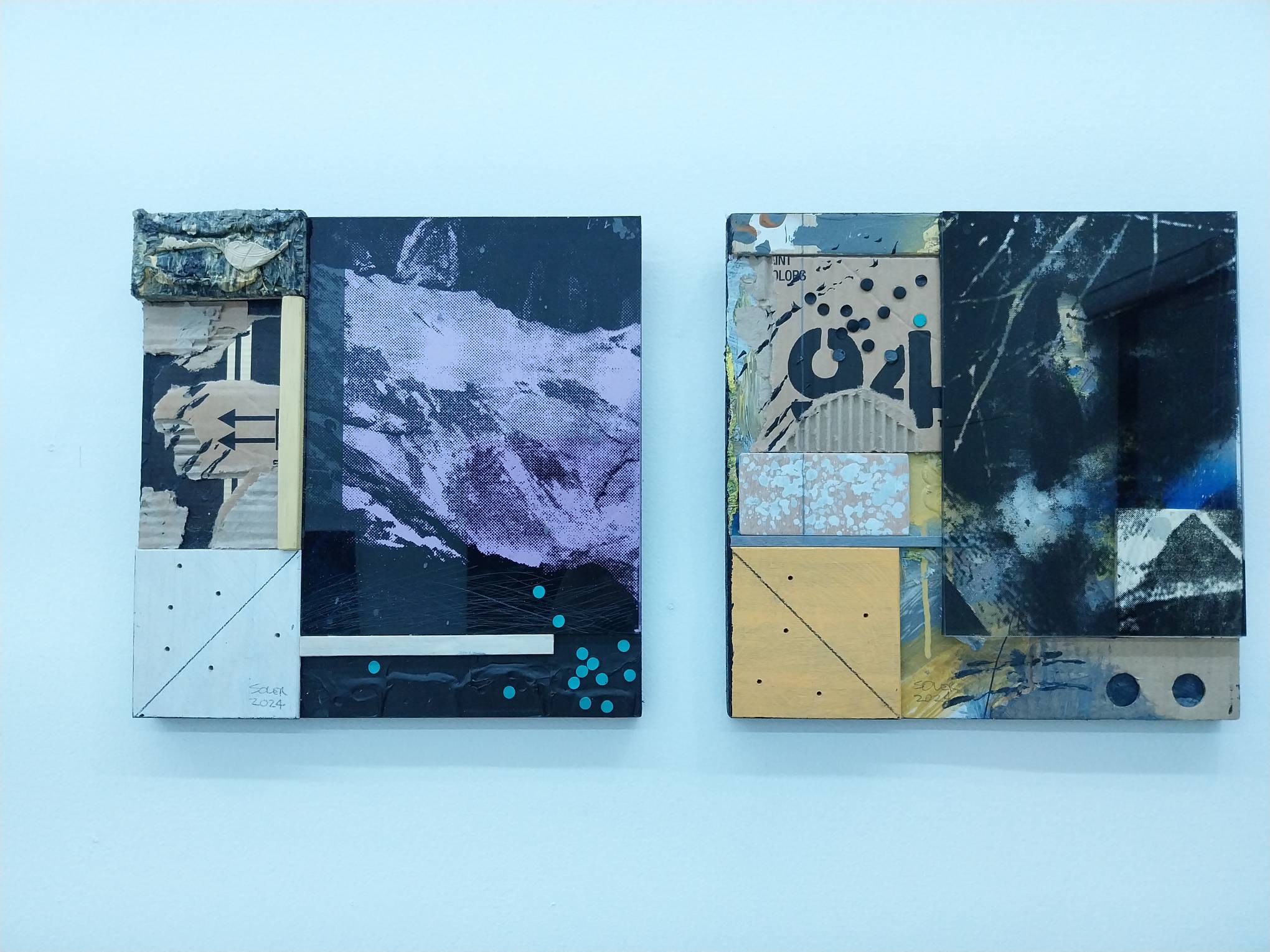 Soler Santos' "Untitled" works. Photo by Elle Yap.