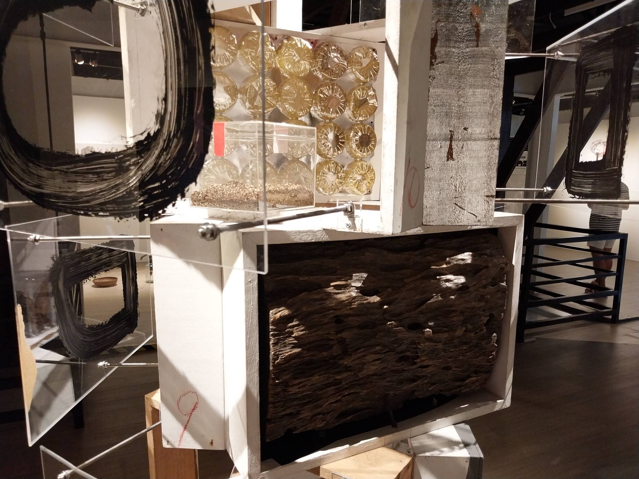 Wood and other objects in "Lodi." Photo by Elle Yap.