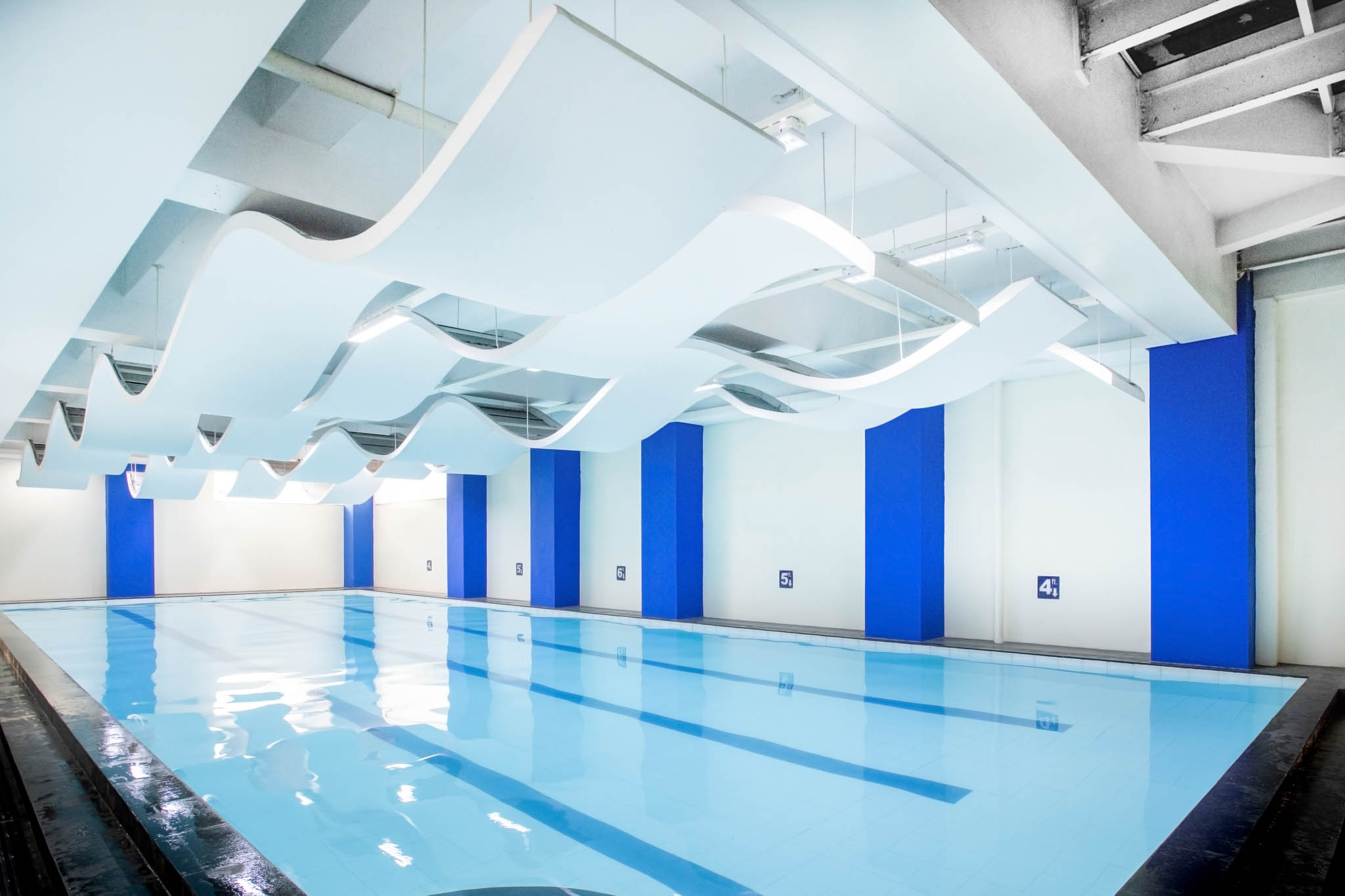 The 25-meter pool in AMOSUP