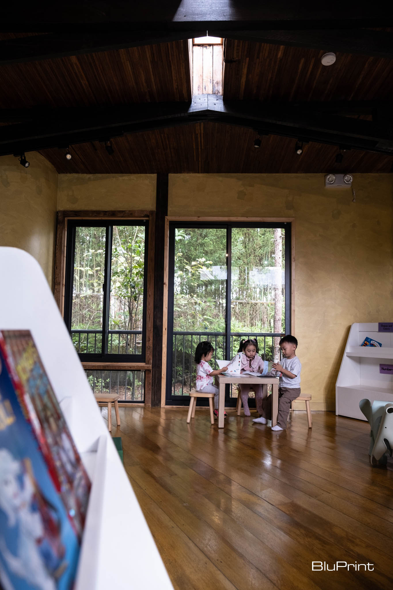 The Hive classroom with students