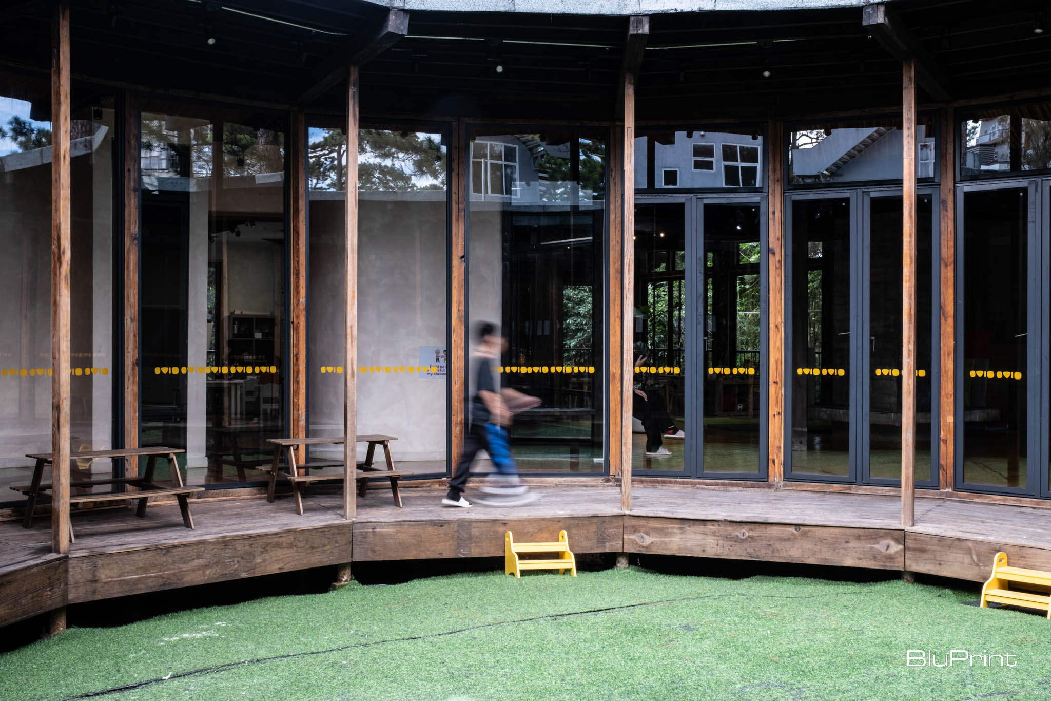 The Hive outdoor space