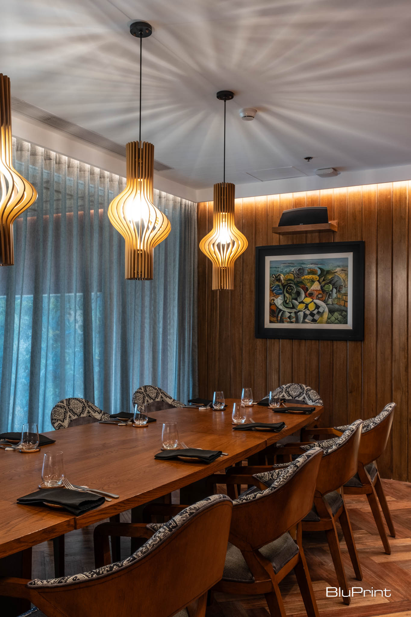 A private dining room.